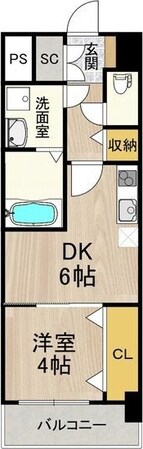 東淀川駅 徒歩9分 4階の物件間取画像